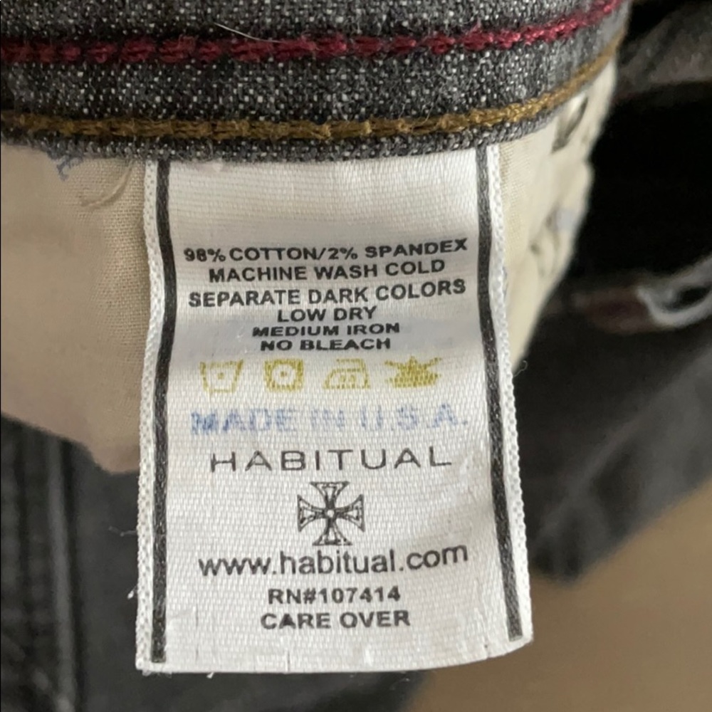 Habitual Straight Leg Jeans Size 27/33 - Picture 5 of 5